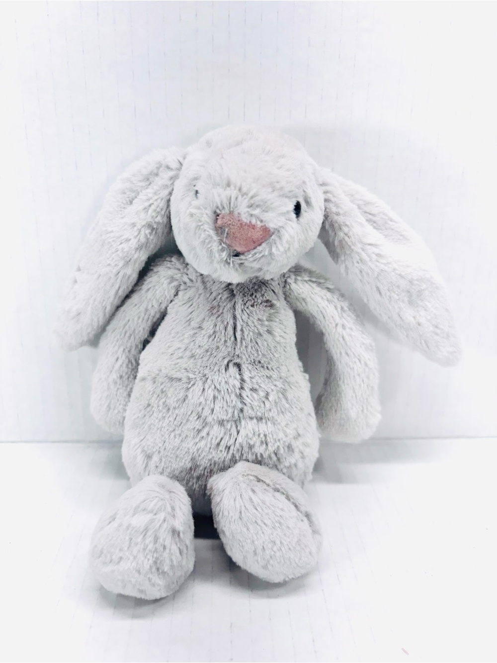 Jellycat Small Bashful Silver/Grey Bunny 8” Stuffed Plush